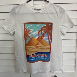 Zara Egypt pyramid t-shirt